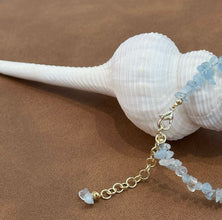 Blue gemstone with fresh water pearl bracelet