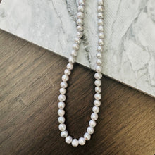 Grey fresh water pearl necklace