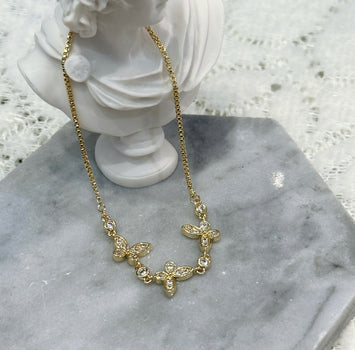 Diamond butterfly bracelet