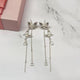 Silver Butterfly Cascade Earrings