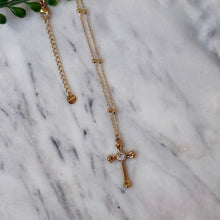 Waterproof Sparkle Cross Necklace