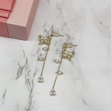 Butterfly Drop Pearl Earrings