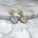 Heart Drop Shell Earrings