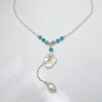Pearl Leaf Necklace