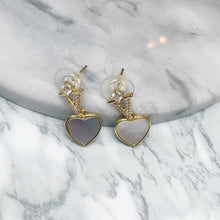 Heart Drop Shell Earrings