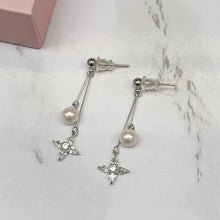 Mini Star & Pearl Drop Earrings