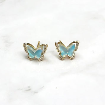 Blue Butterfly Earrings