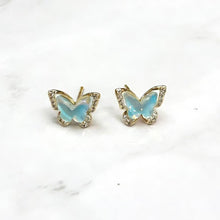Blue Butterfly Earrings