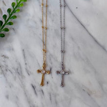 Waterproof Sparkle Cross Necklace