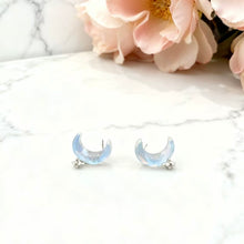 Blue moon earrings
