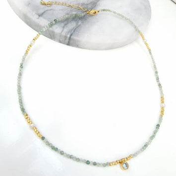 Soft Blue Classic Necklace