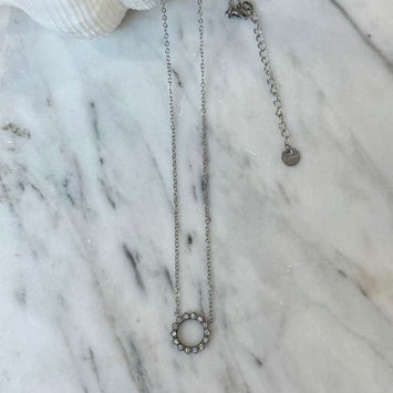 Waterproof Wavy Halo Necklace