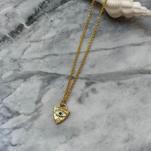 Evil Eye Triangle Necklace