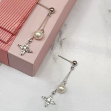 Mini Star & Pearl Drop Earrings